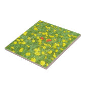 Carreau Pavot aquarelle (Côté)