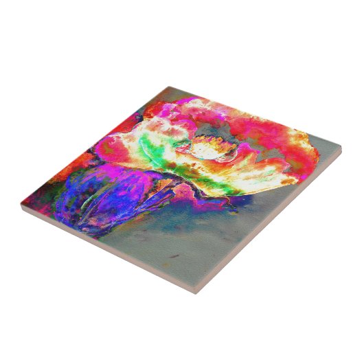 Carreau Pavot jaune (Côté)