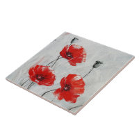 Pavots rouges, huile fine sur la toile par