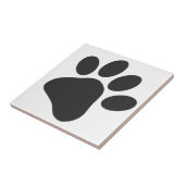 Carreau Paw Dog Amoureux des animaux Cute Simple Minimal (Côté)