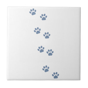 Carreau pawprints de chat de chien d'animaux familiers