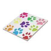Carreau Paws colorés pour chiens (Côté)