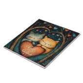 Carreau Pawsively in Love Cosy Together Illustration (Côté)