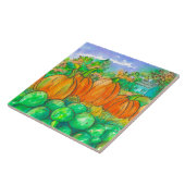 Carreau Pays Accueil Citrouille Patch Arbres d'automne (Côté)