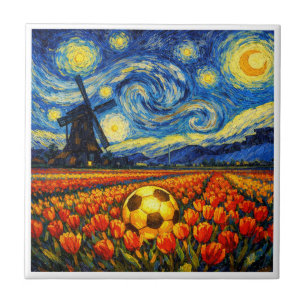 Carreau Pays-Bas Monument et Paysage Football