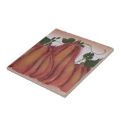 Carreau Pays citrouille Spoonrest Folk (Côté)