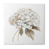 Carreau Pays français Elégant ivoire blanc hydrangée (Devant)