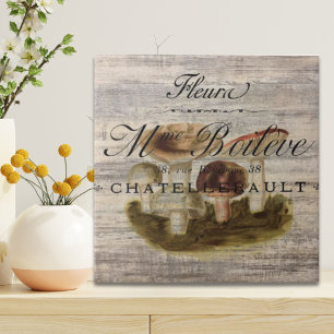 Carreau pays français rustique conte de fées bois champign