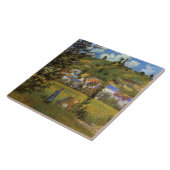 Carreau Paysage à Chaponval, célèbre peinture, (Côté)