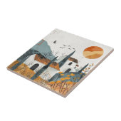 Carreau Paysage Abstrait de Boho (4) (Côté)