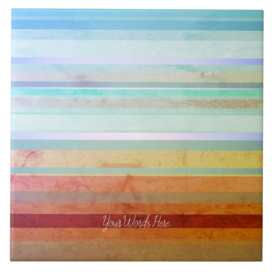 Carreau Paysage Abstrait et vos mots (Devant)