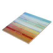 Carreau Paysage Abstrait et vos mots (Côté)