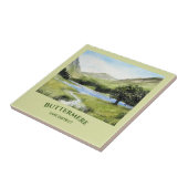 Carreau Paysage aquarelle Peinture du lac Buttermere (Côté)