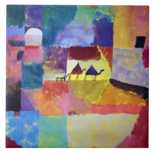 Carreau Paysage aux chameaux, Paul Klee