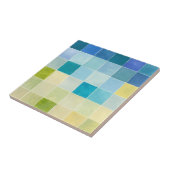 Carreau Paysage avec des Carrés multicolores (Côté)