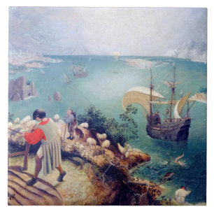 Carreau Paysage avec la chute d'Icarus, Pieter Bruegel