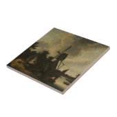 Carreau Paysage avec moulin à vent - Salomon Rombouts (Côté)