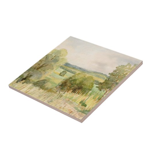 Carreau Paysage d'aquarelle (Côté)