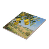 Carreau Paysage d'arbre à citrons de Toscane (Côté)