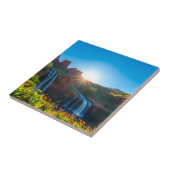 Carreau Paysage de la cascade de Sunrise Sandstone (Côté)