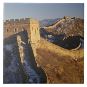 Carreau Paysage de la Grande Muraille sous le coucher du s