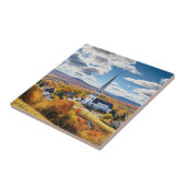 Carreau Paysage de la Nouvelle-Angleterre à l'automne (Côté)