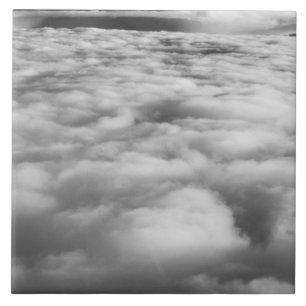 Carreau Paysage de nuages inquiétant au lever du soleil.