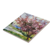 Carreau Paysage de peinture d'aquarelle (Côté)