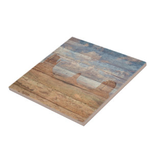 Carreau Paysage Désertique Buttes de Grès et Ciel Céleste