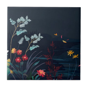 Carreau Paysage floral de rêve 2