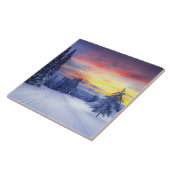 Carreau Paysage hivernal (Côté)