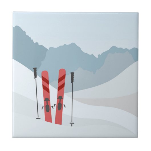 Carreau Paysage hivernal (Devant)