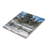 Carreau Paysage hivernal de la Caroline du Nord (Côté)