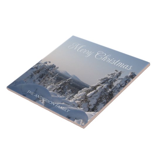 Carreau Paysage hivernal neige Noël (Côté)