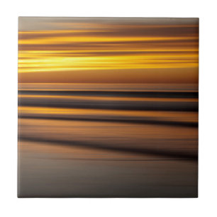 Carreau Paysage marin abstrait au coucher du soleil, CA