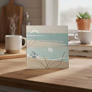 Carreau Paysage marin moderne au design plat ID1205