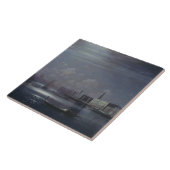 Carreau Paysage nocturne à Venise (ville italienne) (Côté)