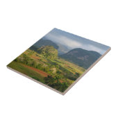 Carreau Paysage panoramique de vallée, Cuba (Côté)