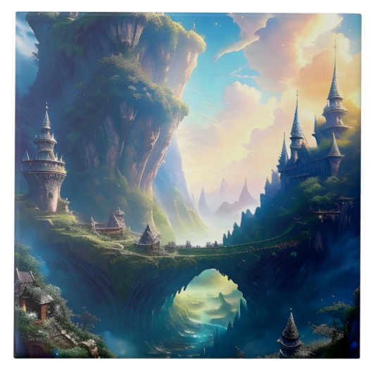 Carreau Paysage pittoresque Cinq (Devant)