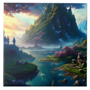 Carreau Paysage pittoresque Quatre