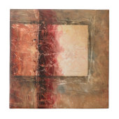 Carreau Paysage rouge Abstrait (Devant)