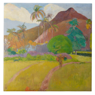 Carreau Paysage tahitien (par Paul Gaugin)