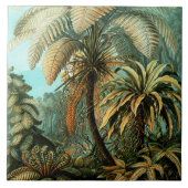 Carreau Paysage tropical avec palmier (Devant)