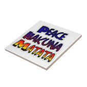 Carreau Peace Hakuna Matata Gradient Art (Côté)