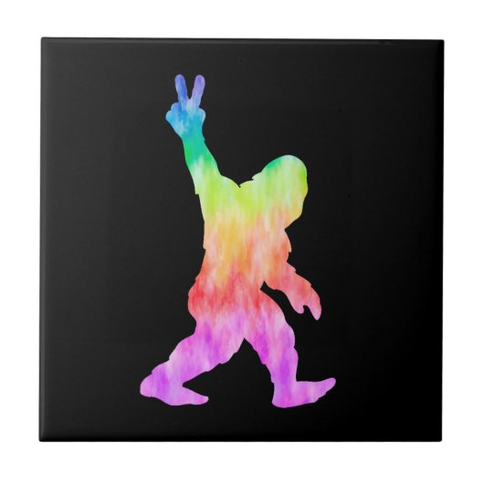 Carreau Peace Love Bigfoot (Devant)