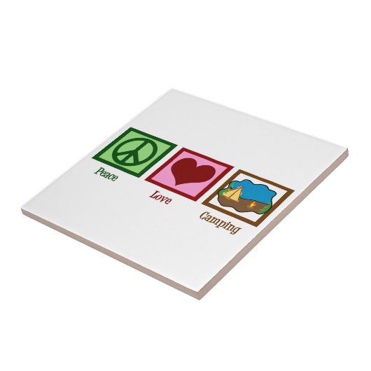 Carreau Peace Love Camping (Côté)