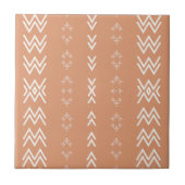 Carreau Peach Simple Mudcloth Design (Devant)