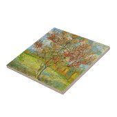 Carreau Peach Tree rose en fleurs par Vincent van Gogh (Côté)