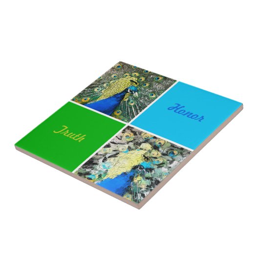 Carreau Peacock Art (Côté)