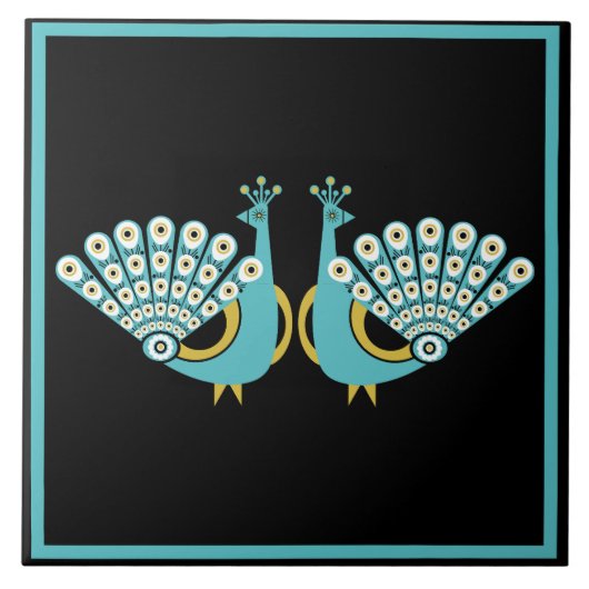 Carreau Peacock Art Home Accessoires (Devant)